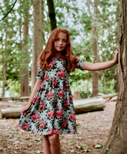 Load image into Gallery viewer, Little And Lively Girls Dress in Antique Floral:  Size 1/2T to 13/14 Years