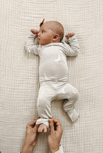 Load image into Gallery viewer, Gunamuna “Goose” Convertible Bamboo Footie: Size 0/3M to 18/24M