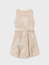 Load image into Gallery viewer, Mayoral “Palm Tree” Print Linen Blend Dress: Size 8 to 16 Years