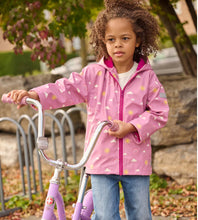 Load image into Gallery viewer, Hatley Girls Sun Charms Zip-Up Rain Jacket: Size 2 to 10