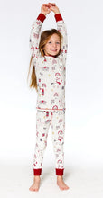 Load image into Gallery viewer, Deux Par Deux Christmas Unicorns Organic Cotton 2 Piece Pajama Set: Size 2 to 12 Years