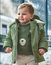 Load image into Gallery viewer, Mayoral Baby Boy Winter Parka With Mittens in Khaki: Size 6M-24M