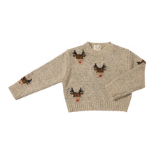 Load image into Gallery viewer, Me & Henry “Rudy” Reindeer Holiday Sweater: Size 2/3 to 16