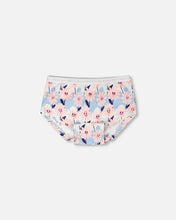 Load image into Gallery viewer, Deux par Deux Organic Cotton Boyshort Underwear in “Happy Flowers” Print: Size 2/3 to 11/12