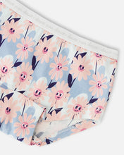 Load image into Gallery viewer, Deux par Deux Organic Cotton Boyshort Underwear in “Happy Flowers” Print: Size 2/3 to 11/12