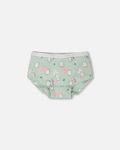 Load image into Gallery viewer, Deux par Deux Organic Cotton Boyshort Underwear in “Kittens” Print: Size 2/3 to 11/12