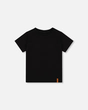 Load image into Gallery viewer, Deux Par Deux Organic Cotton Short Sleeve Tee in Black: Size 2 to 12 Years