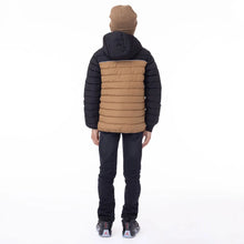 Load image into Gallery viewer, Nano Hooded Puffer Jacket in Taupe/Black : Size 2 to 14