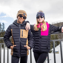 Load image into Gallery viewer, Nano Hooded Puffer Jacket in Taupe/Black : Size 2 to 14