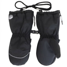 Load image into Gallery viewer, Calikids Kids Waterproof Winter Mittens in Black : Size 2 to 6 Years