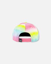 Load image into Gallery viewer, Deux Par Deux Girls Baseball Cap “Gradient Rainbow Heart” : Size 6/24M to 7/12 Years