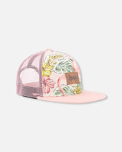 Load image into Gallery viewer, Deux Par Deux Girls Baseball Cap “Printed Flamingos”: Size 3/6 to 7/12 Years