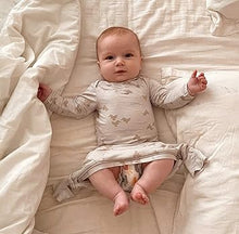 Load image into Gallery viewer, Gunamuna “Ducks” Convertible Bamboo Footie: Size 0/3M to 18/24M
