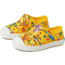 Load image into Gallery viewer, Jefferson Shoes in Crayon Yellow/Robuddies Print: Size C4 to J4