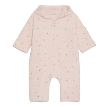 Load image into Gallery viewer, Fixoni Baby Organic Cotton Quilted Hooded Bunting Suit in Dandelion Print: Sizes 1M to 24M