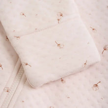 Load image into Gallery viewer, Fixoni Baby Organic Cotton Quilted Hooded Bunting Suit in Dandelion Print: Sizes 1M to 24M