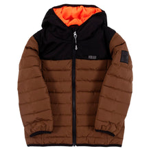 Load image into Gallery viewer, Nano Hooded Jacket in Brown/Black : Size 2 to 14