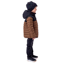 Load image into Gallery viewer, Nano Hooded Jacket in Brown/Black : Size 2 to 14