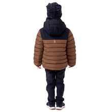 Load image into Gallery viewer, Nano Hooded Jacket in Brown/Black : Size 2 to 14