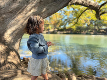 Load image into Gallery viewer, Vignette “Coco” Fuzzy Sweatshirt in Dusty Blue: Size 3 to 10