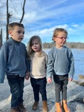 Load image into Gallery viewer, Vignette “Coco” Fuzzy Sweatshirt in Dusty Blue: Size 3 to 10