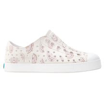 Load image into Gallery viewer, Native Jefferson Shoes in Barely Flax/Rainbow Print: Size C2 to J6