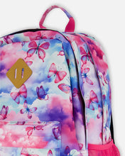 Load image into Gallery viewer, Deux Par Deux Backpack Printed Pastel Clouds