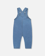 Load image into Gallery viewer, Deux Par Deux Soft Denim Baby Overalls: Sizes 3M to 24M