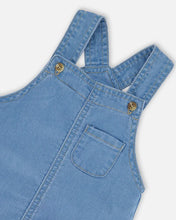 Load image into Gallery viewer, Deux Par Deux Soft Denim Baby Overalls: Sizes 3M to 24M
