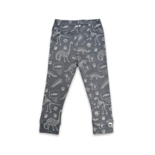 Load image into Gallery viewer, Little & Lively “Fossil” Printed Bamboo Cotton Leggings MADE IN CANADA: Size 0/3M to 6T