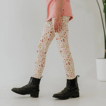 Load image into Gallery viewer, Little & Lively “Meadow Muse” Printed Bamboo Cotton Leggings MADE IN CANADA: Size 0/3M to 6T
