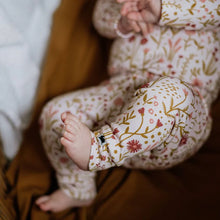 Load image into Gallery viewer, Little & Lively “Meadow Muse” Printed Bamboo Cotton Leggings MADE IN CANADA: Size 0/3M to 6T
