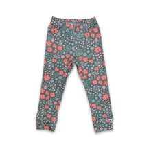 Load image into Gallery viewer, Little & Lively “Floral Serenade” Printed Bamboo Cotton Leggings MADE IN CANADA: Size 0/3M to 6T