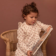 Load image into Gallery viewer, Girls Cotton Floral Print Dress with Matching Headband: Size 12M to 4 Years