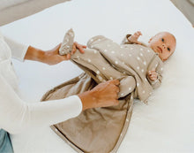 Load image into Gallery viewer, Gunamuna Premium Bamboo Swaddle Sleepsack “Twinkle” Pattern NB to 3M