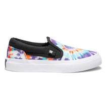 Load image into Gallery viewer, DC Kids Manual Slip On Sneakers in Primary Tie Dye : Size 10.5 to 3.5