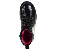 Load image into Gallery viewer, Skechers “Destiny Setter” Patent Leather Lace Up Boots : Size 1 to 5
