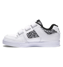 Load image into Gallery viewer, DC Pure V White w/ Black Velcro Slip On Shoes : Size 10.5 to 4.5