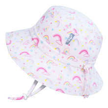 Load image into Gallery viewer, Jan & Jul Gro-with-me Bucket Hat in Rainbow Print : Sizes S to XL
