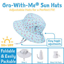 Load image into Gallery viewer, Jan & Jul Gro-with-me Bucket Hat in Rainbow Print : Sizes S to XL