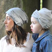 Load image into Gallery viewer, Peggalish Bamboo Cotton Beanie in Pebble : Sizes NB to Adult