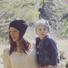 Load image into Gallery viewer, Peggalish Bamboo Cotton Beanie in Black : Sizes NB to Adult
