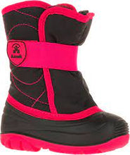 Load image into Gallery viewer, Kamik Snowbug Black and Rose Red Toddler Winter Boots