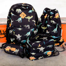 Load image into Gallery viewer, Deux Par Deux Boys Backpack With Printed Dinosaurs One Size