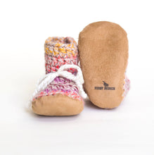 Load image into Gallery viewer, Huddy Buddies Unicorn Knitted Baby Shoes: Sizes 0M to 2Y