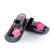 Load image into Gallery viewer, Jack & Little Baby Girl Black Patent MaryJanes in Sizes 6M to 36M