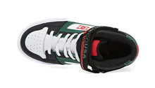 Load image into Gallery viewer, DC High Top EV Black/White/ Green Shoes: Size 10 to 7