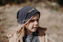 Load image into Gallery viewer, Peggalish Bamboo Cotton Beanie in Denim : Sizes NB to Adult