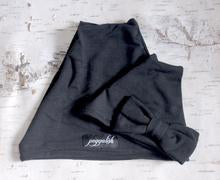 Load image into Gallery viewer, Peggalish Bamboo Cotton Beanie in Black : Sizes NB to Adult