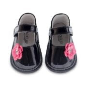 Load image into Gallery viewer, Jack & Little Baby Girl Black Patent MaryJanes in Sizes 6M to 36M